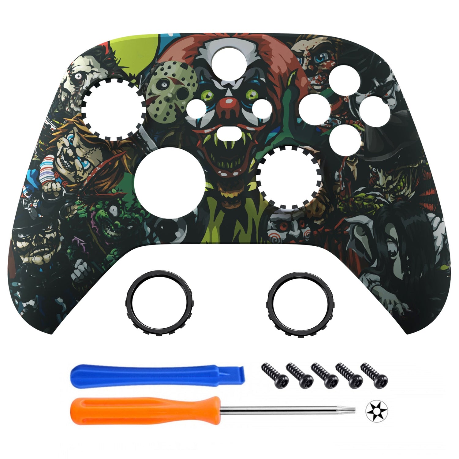 ASR Version Front Housing Shell with Accent Rings for Xbox Series X & S Controller