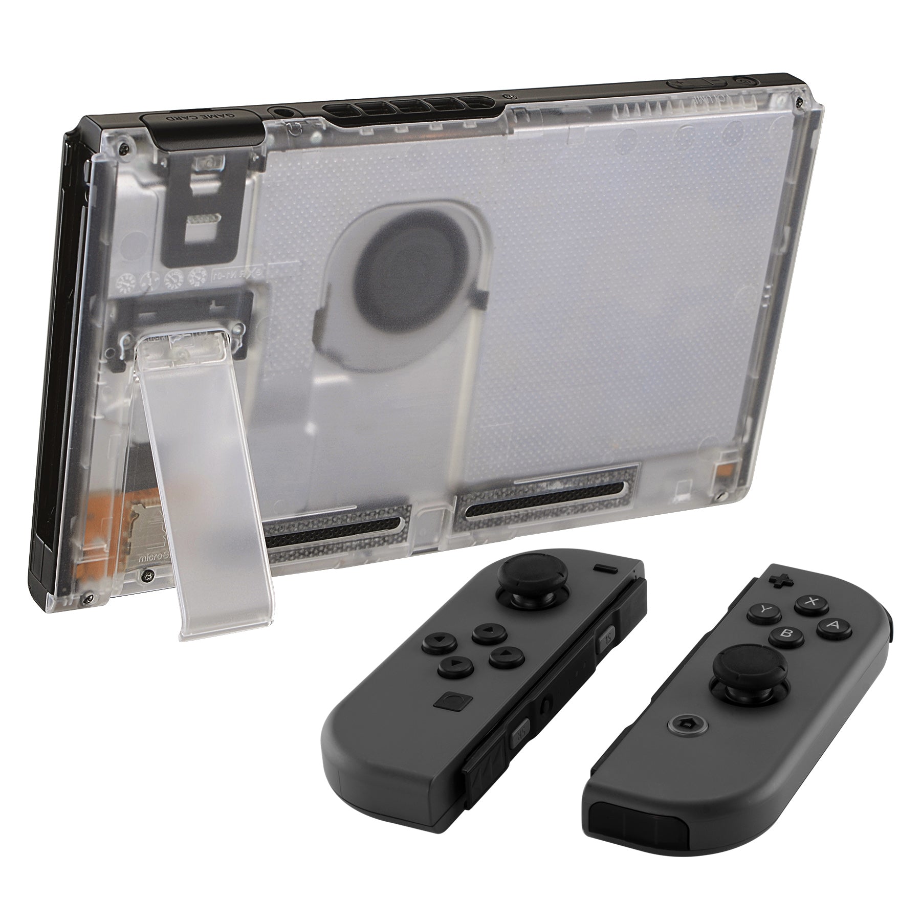 eXtremeRate Transparent Clear Console Back Plate DIY Replacement