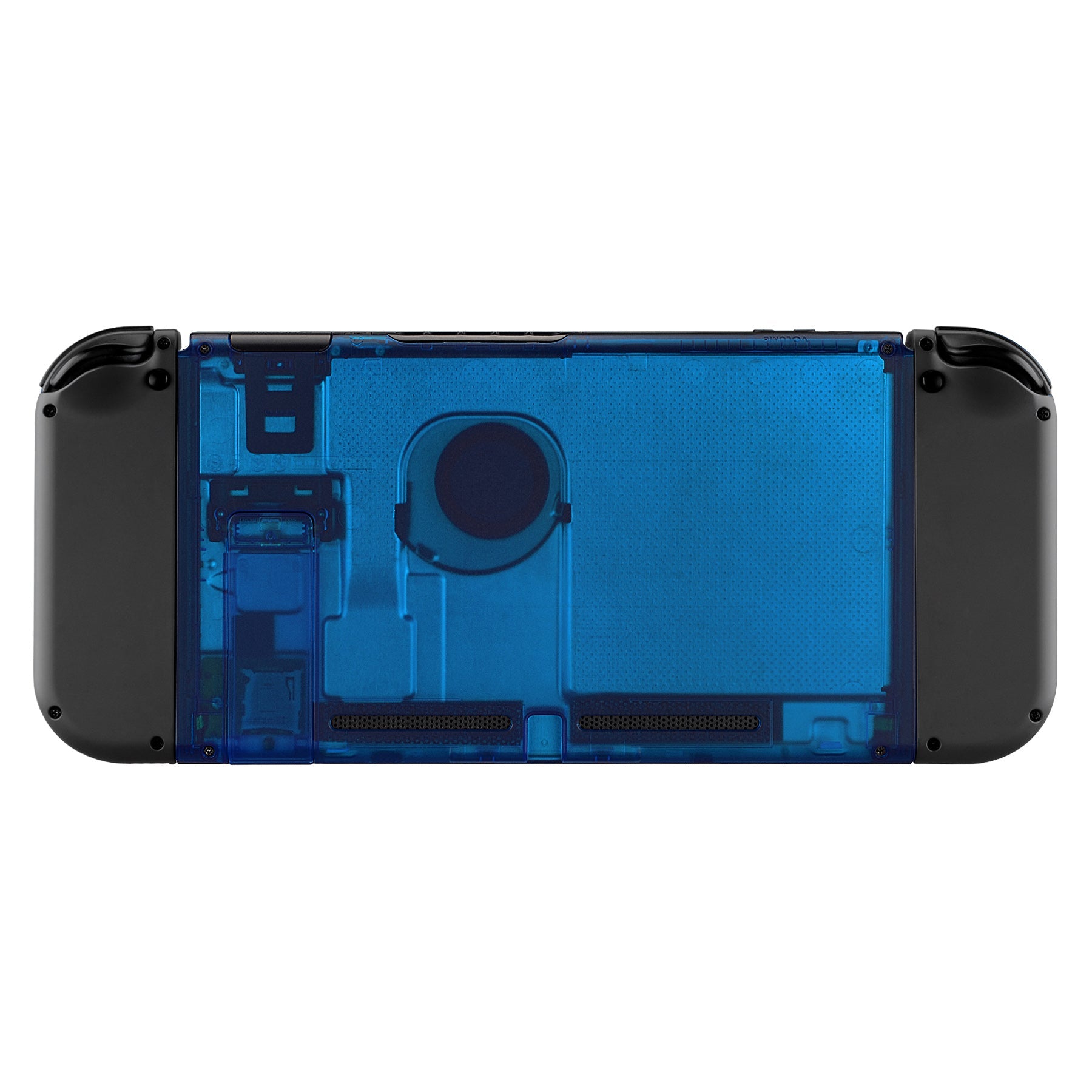 eXtremeRate Transparent Clear Blue Console Back Plate DIY