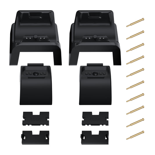 eXtremeRate Retail Black RiseDock Kit Extension Stand for PS5 Controller Charging Dock eXtremeRate RISE & RISE4 Remap Kit, Redesigned Charging Station Extenders for PS5 Controller HEXGAMING Rival, Rival Pro & Ultimate - ZQPFM001