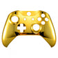 eXtremeRate Retail Chrome Gold Front Housing Shell Faceplate Side Rails Panel for Xbox One X & One S Controller - ZSXOFD01
