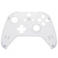 eXtremeRate Retail Transparent Clear Top Shell Front Housing Faceplate Replacement Parts with Side Rails Panel for Xbox One X & One S Controller (Model 1708) - ZSXOFX15