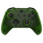 eXtremeRate Retail Transparent Clear Green Top Shell Front Housing Faceplate Replacement Parts with Side Rails Panel for Xbox One X & One S Controller (Model 1708) - ZSXOFX16