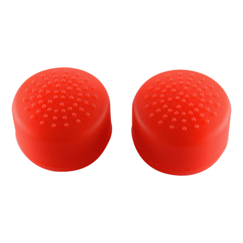 Playrealm Thumbstick Extender & Silikon-Griffe Für PS5/PS4 Controller – 4 Aufsätze, Camo Rot+Blau