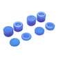 eXtremeRate Retail 8 Blue Silicone Rubber Precision Platporm Raised Analog Sticks Thumb Grips for ps4 Slim ps4 Pro Thumbsticks-ZXBJ1232