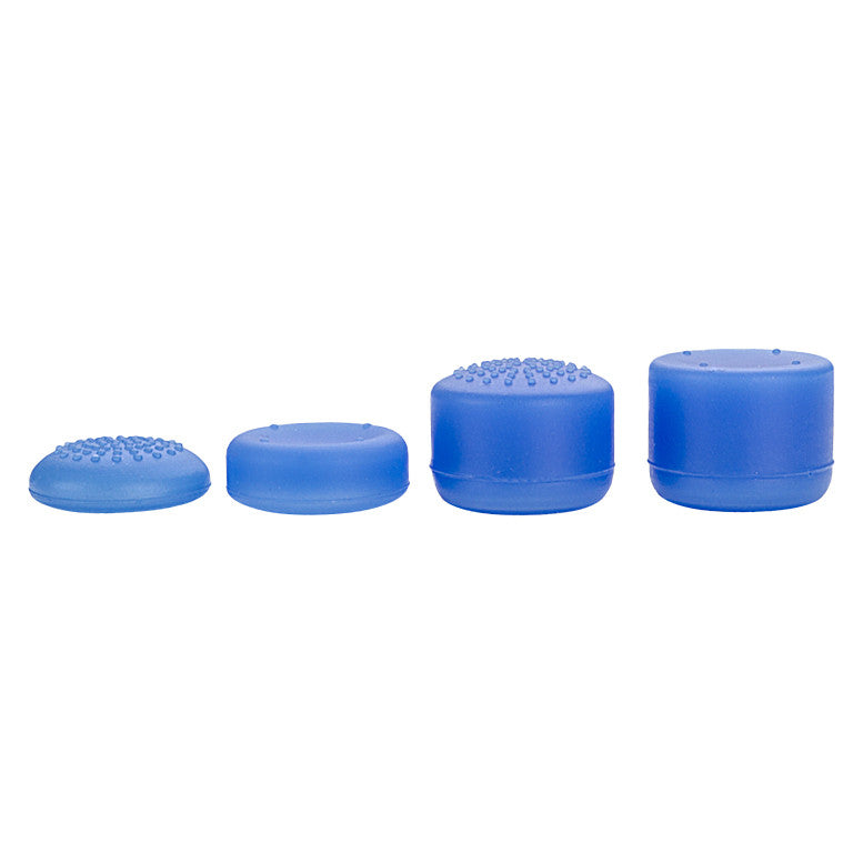 eXtremeRate Retail 8 Blue Silicone Rubber Precision Platporm Raised Analog Sticks Thumb Grips for ps4 Slim ps4 Pro Thumbsticks-ZXBJ1232
