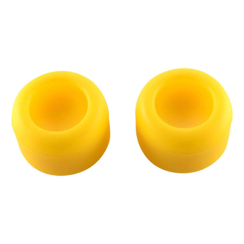 eXtremeRate Retail 8 Yellow Silicone Rubber Precision Platporm Raised Analog Sticks Thumb Grips for ps4 Slim ps4 Pro Thumbsticks -ZXBJ1240