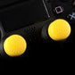 eXtremeRate Retail 8 Yellow Silicone Rubber Precision Platporm Raised Analog Sticks Thumb Grips for ps4 Slim ps4 Pro Thumbsticks -ZXBJ1240