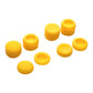 eXtremeRate Retail 8 Yellow Silicone Rubber Precision Platporm Raised Analog Sticks Thumb Grips for ps4 Slim ps4 Pro Thumbsticks -ZXBJ1240